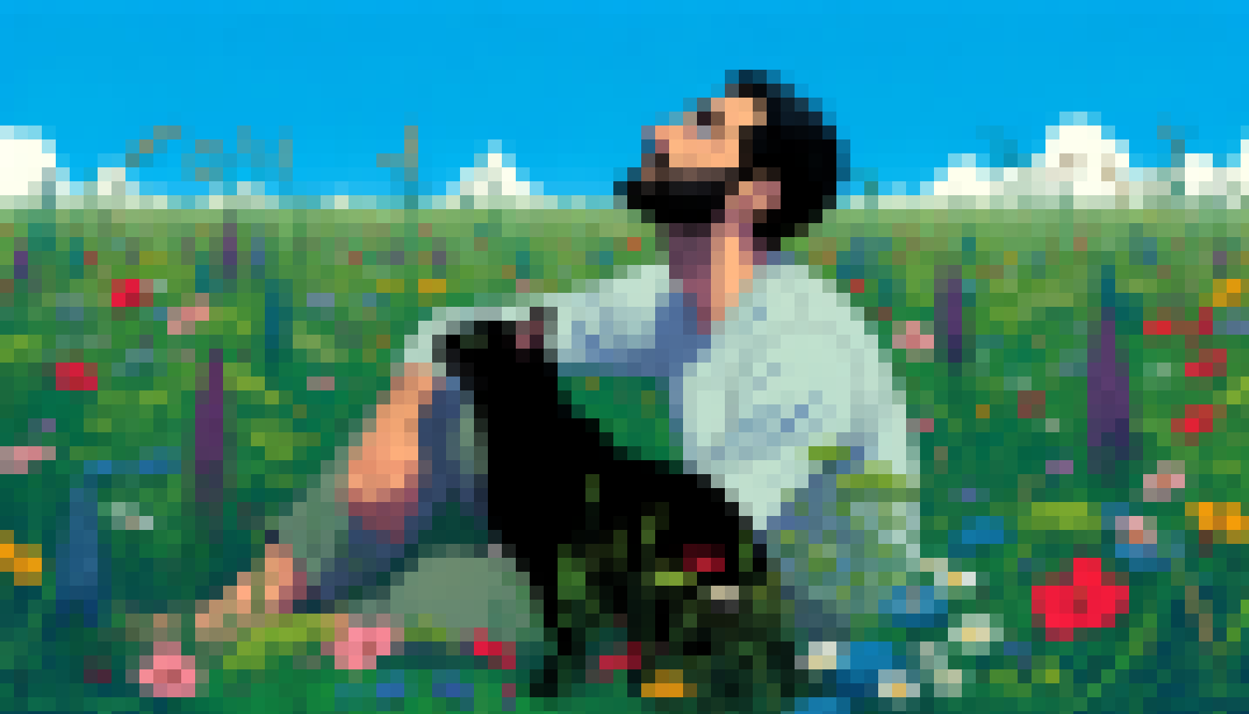 Pixelated profile image